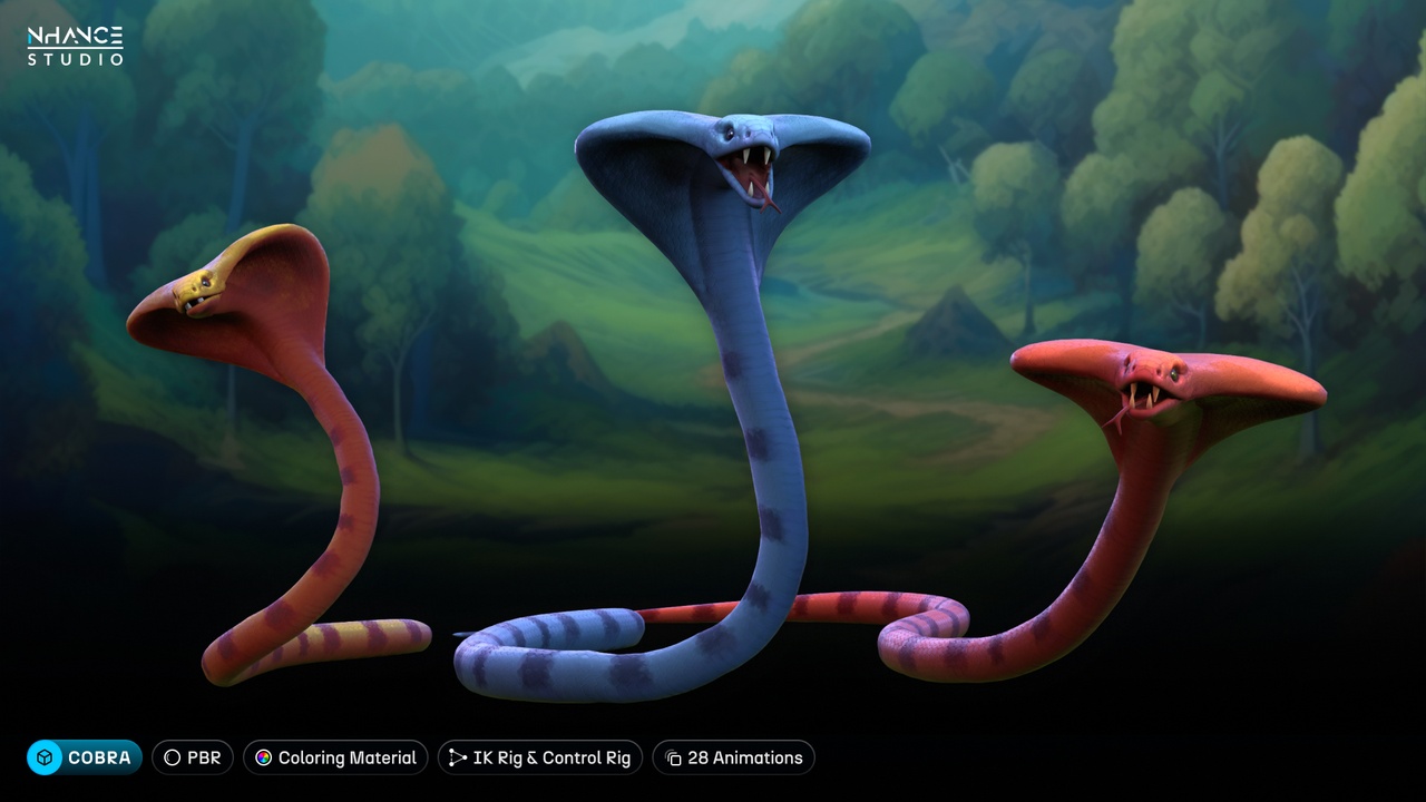 Media 1 for listing Stylized Snakes Pack