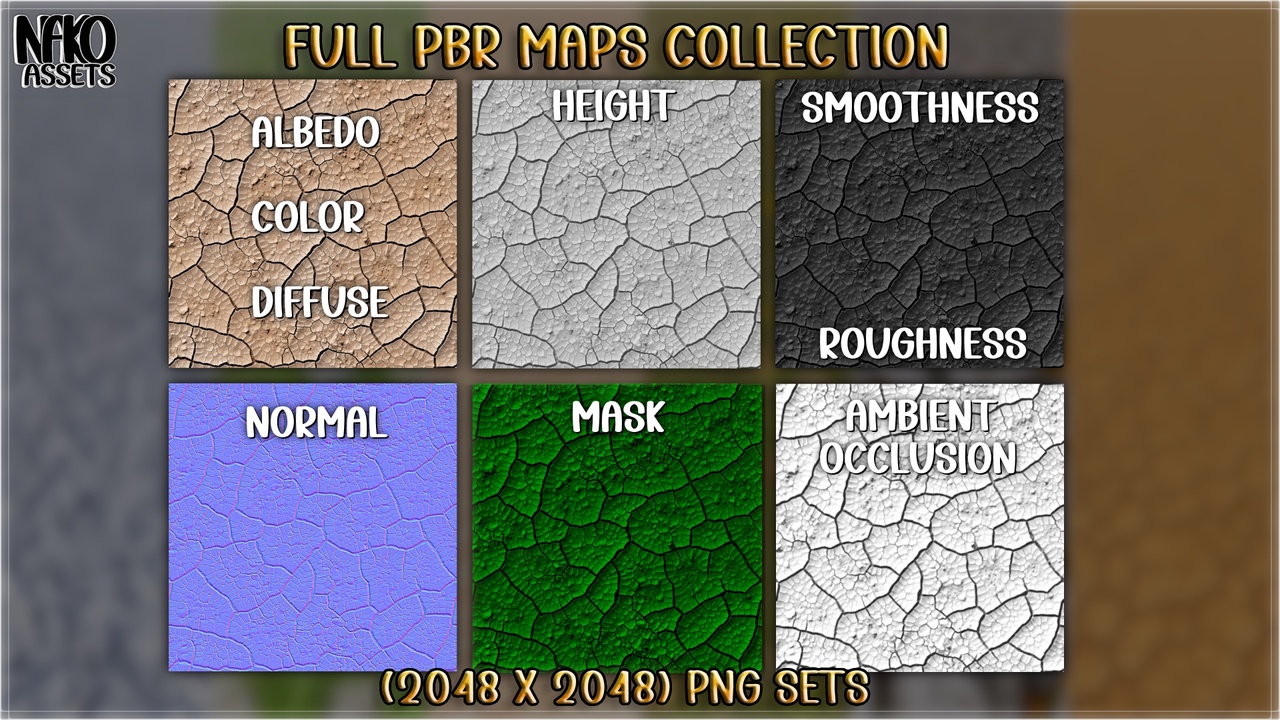 Media 1 for listing Realistic Nature HQ 2K Textures & Materials & Terrain Pack #1