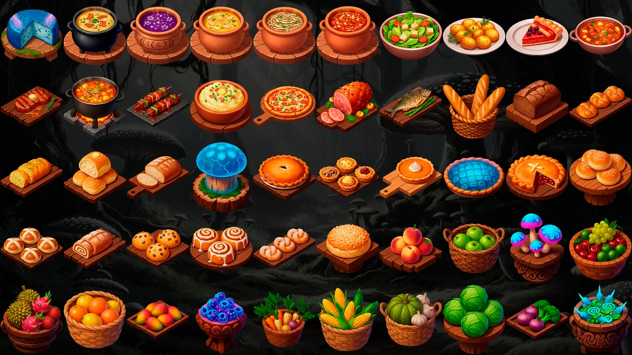 Food Magic Icon Fantasy Food Icons 02 | Fab