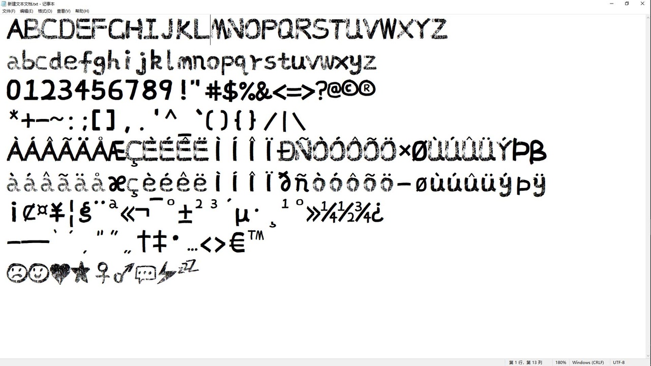 Media 1 for listing Paintbrush Font
