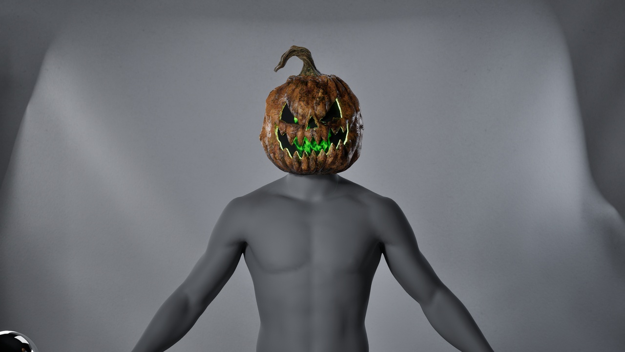 Media 1 for listing FREE | Pumpkin Head for Metahuman - MHPKG