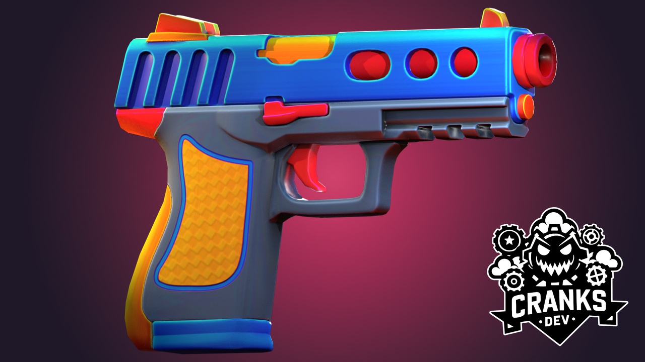 Media 1 for listing Stylized Handgun [Customizable]