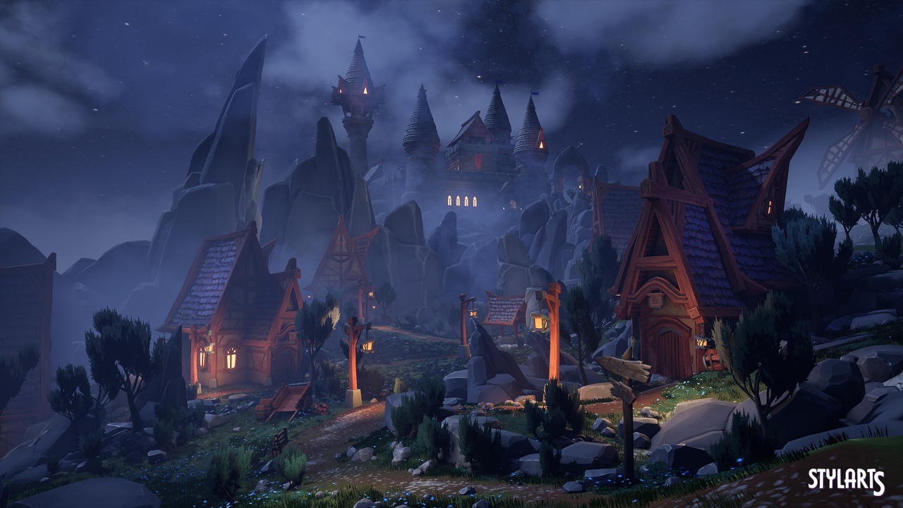 Media 1 for listing Stylized Mountain Path