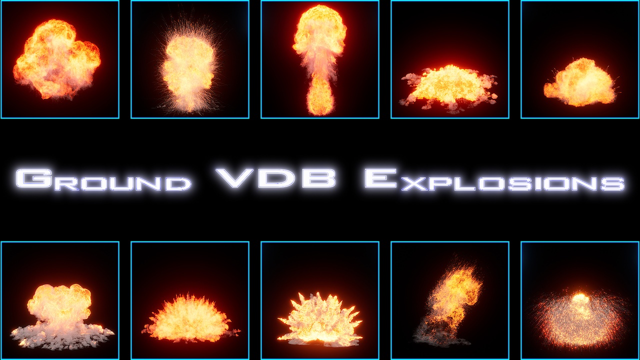 Realistic Ground VDB Explosions for Cinematics. | Fab