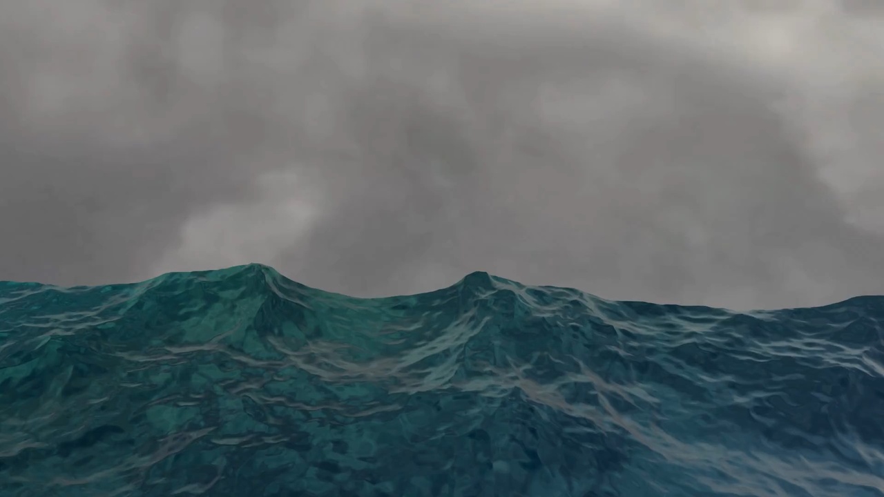 Media 1 for listing Realistic Dark Ocean Waves 3D Model – Animated Sea Surface