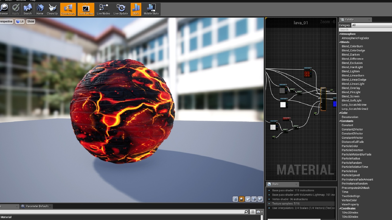 Media 1 for listing Magma Land: 7 PBR materials