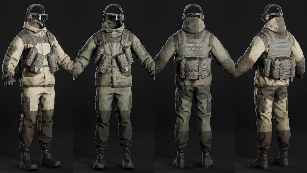 Media 1 for listing Forest Military Outfit 01 - Metahuman