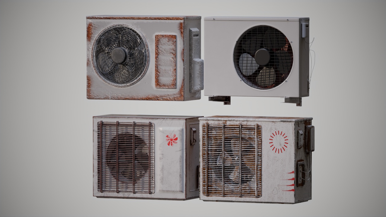 Media 1 for listing Stylized Outdoor AC Units Bundle