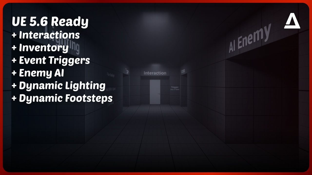 商品 Modular Horror System – Blueprint Horror Game Framework 的媒体 1
