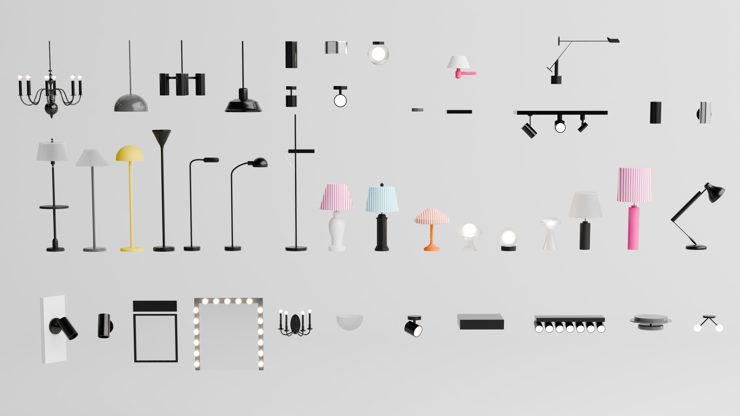 Media 1 for listing Modern Lighting Fixtures Pack