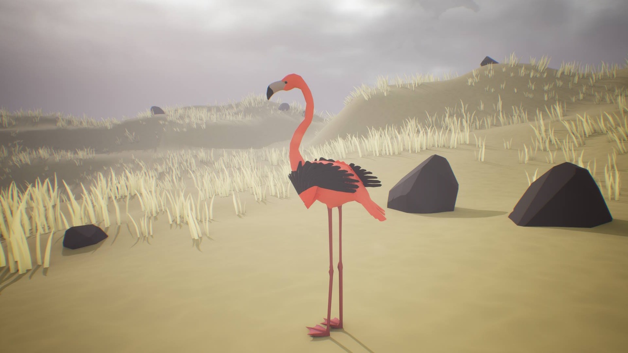 Media 1 for listing Low Poly Bird: Flamingo