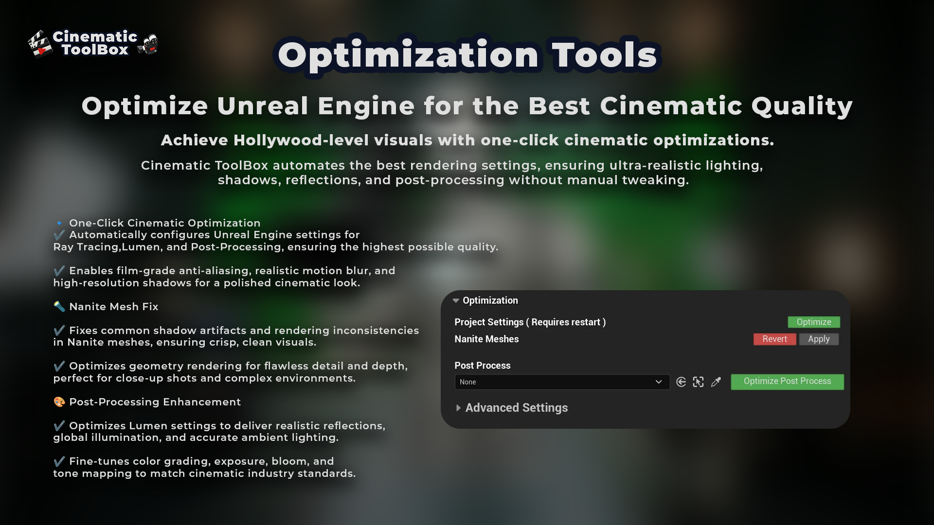 Lumen Ray Tracing In Fortnite Unreal Cinematic ToolBox Fab