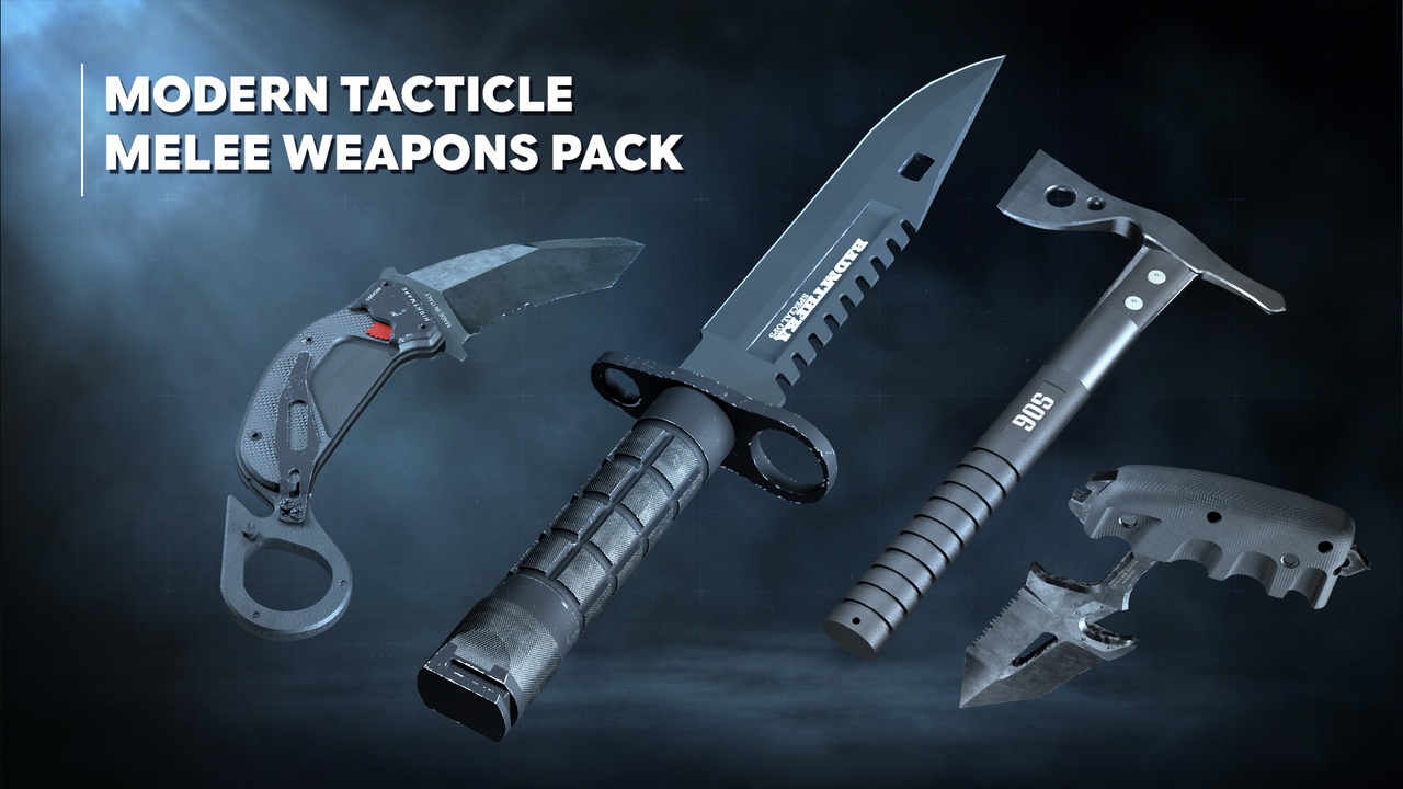 Media 1 for listing Modern Tactical Melee Weapons Pack
