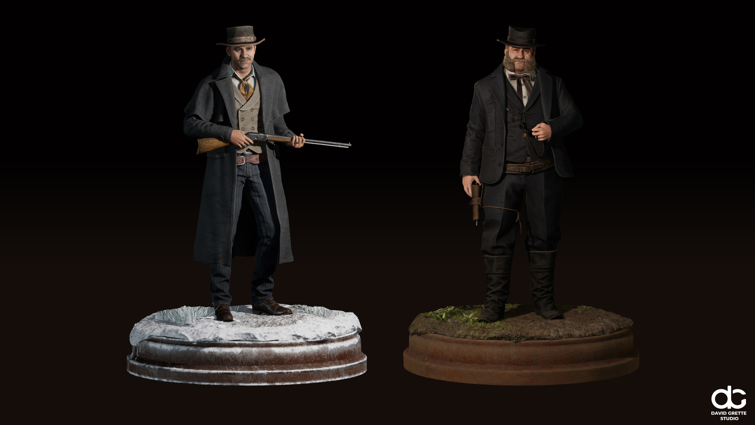 Media 1 for listing Western Characters Series 2025, part 2 - Adventure Action Male and Female Cowboy
