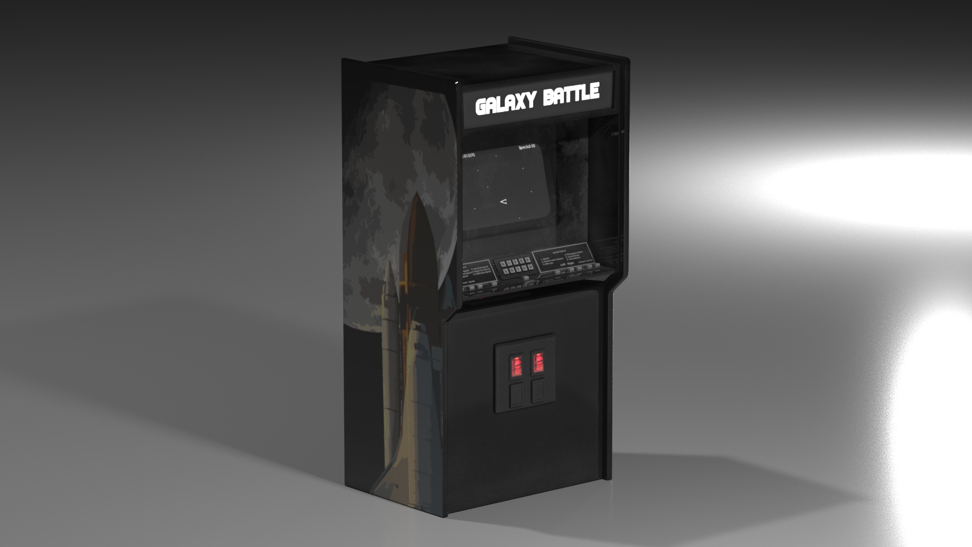 Galaxy Battle Arcade Machine | Fab