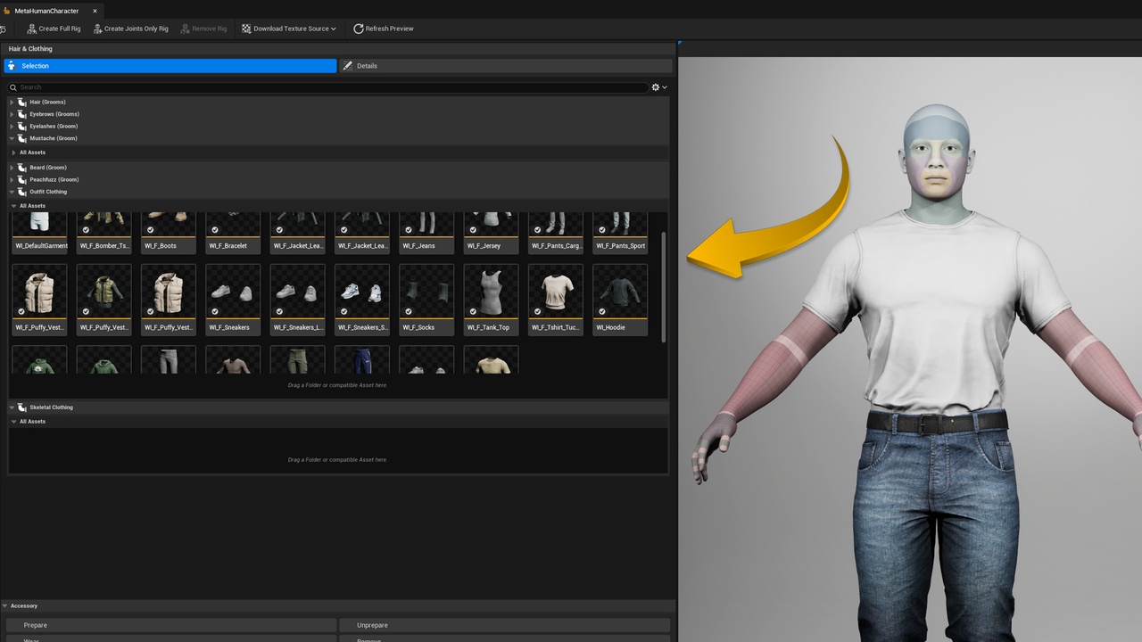 Media 1 for listing Casual Clothing Bundle - Metahuman