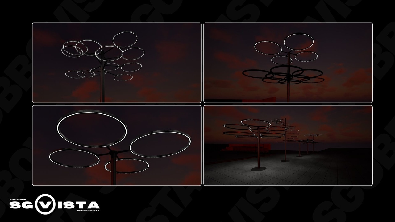 商品 Futuristic Art Lamps Pack | All coming Meshes included 的媒体 1