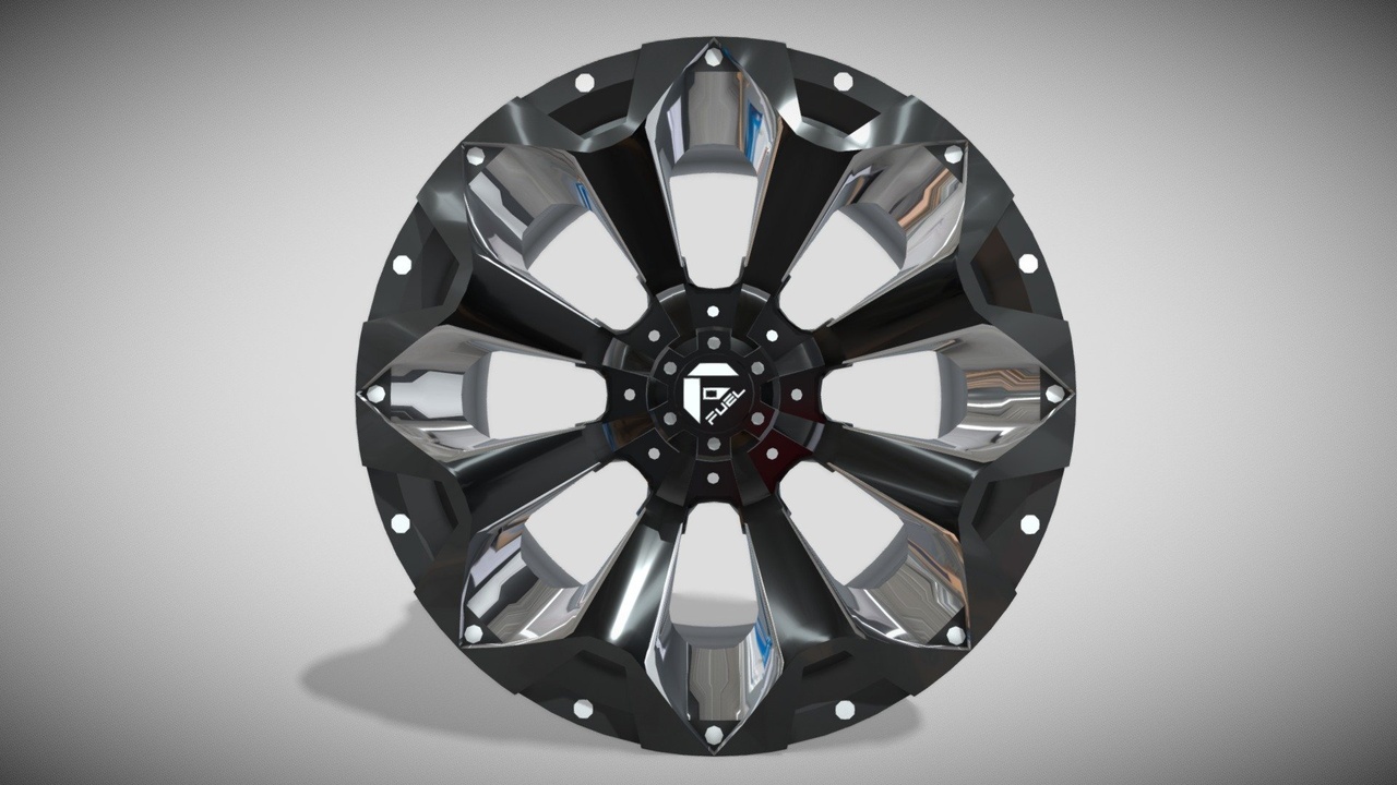Media 1 for listing Car Wheel Rim - Fuel Assault Black - 20 inches