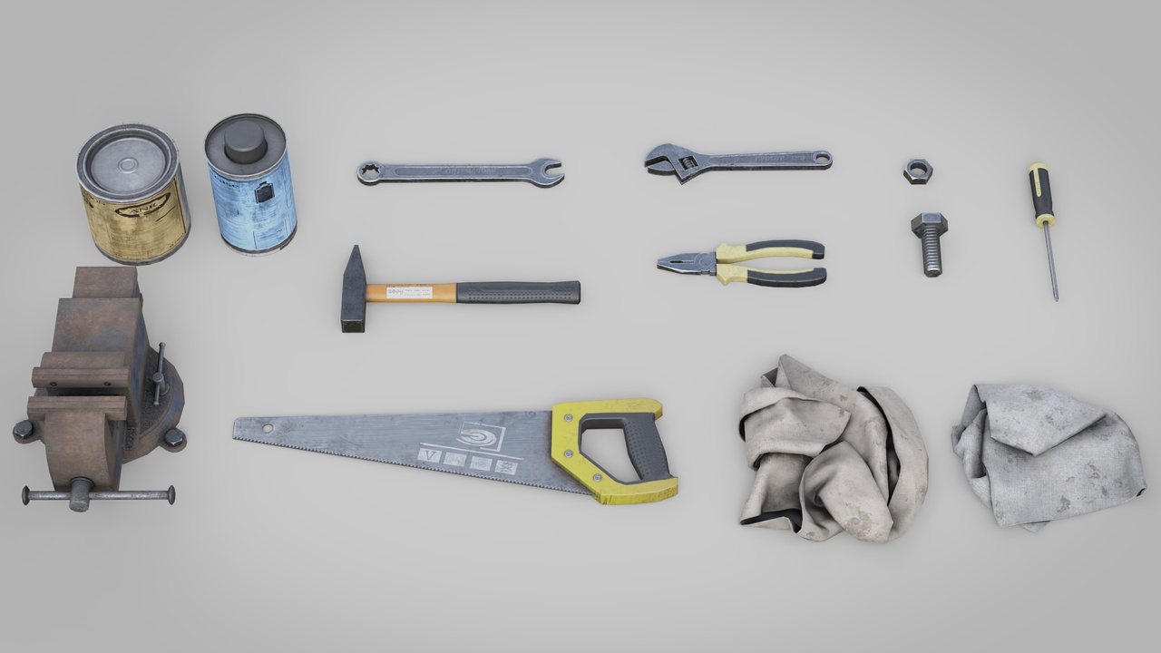 Media 1 for listing Workshop Hand Tools Props