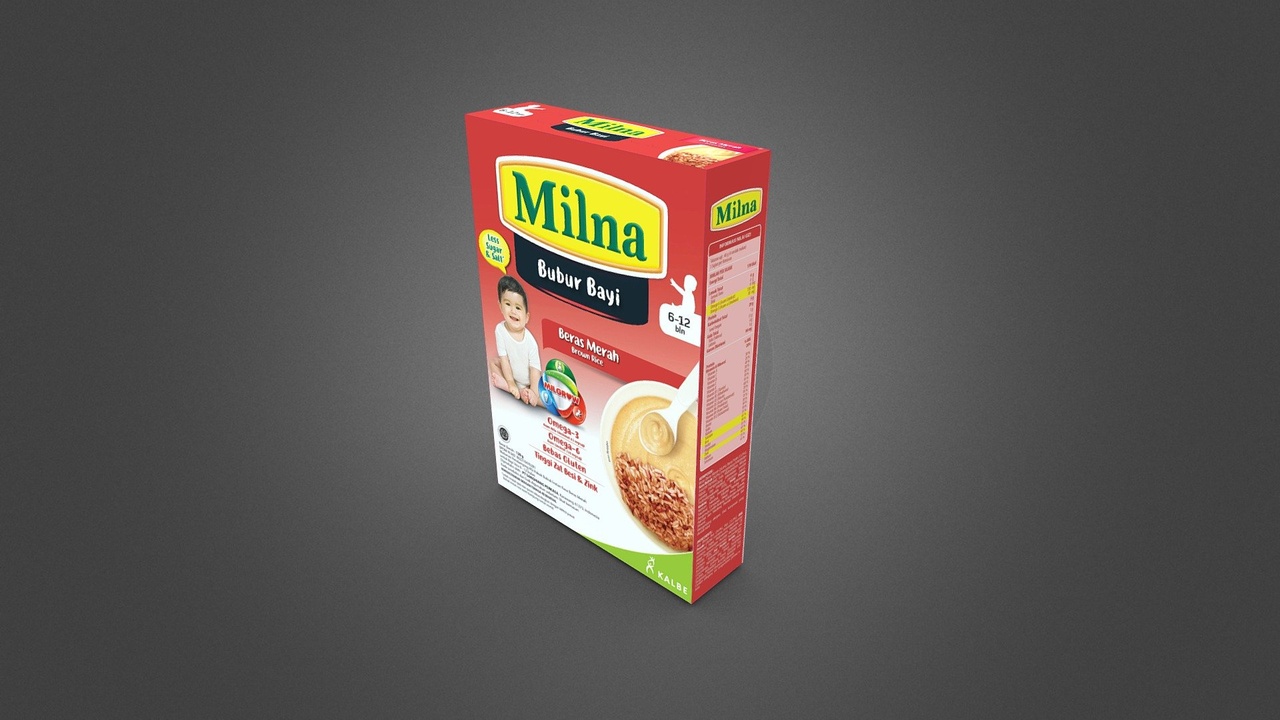 Media 1 for listing Milna Bubur Reguler 6+ Bulan Beras Merah 120gr