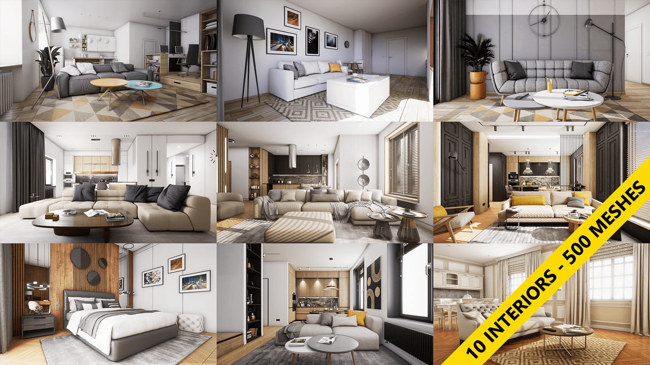 Media 1 for listing ArchViz Interiors Mega Pack