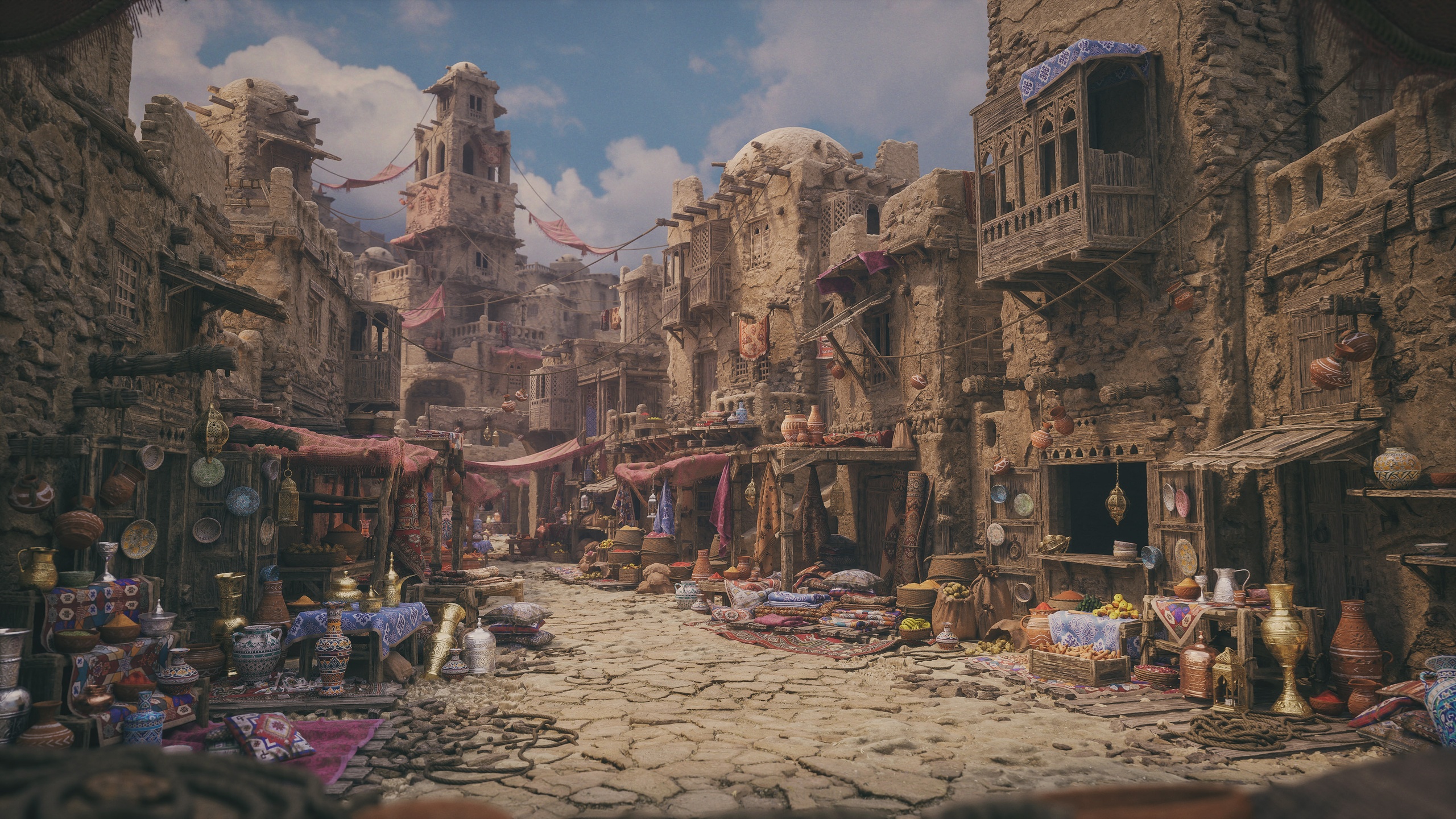 Media 1 for listing Ancient Middle East Market – Environment Asset Pack