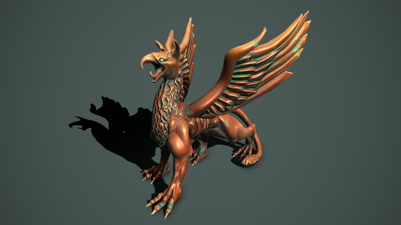 Media 1 for listing Statue griffon