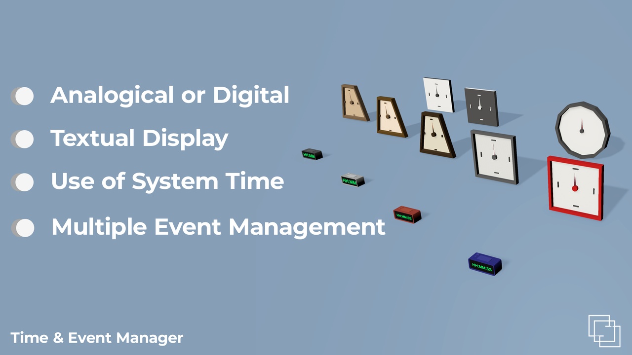 Media 1 for listing Clocks & Timers - Time & Event manager - 3D Low Poly