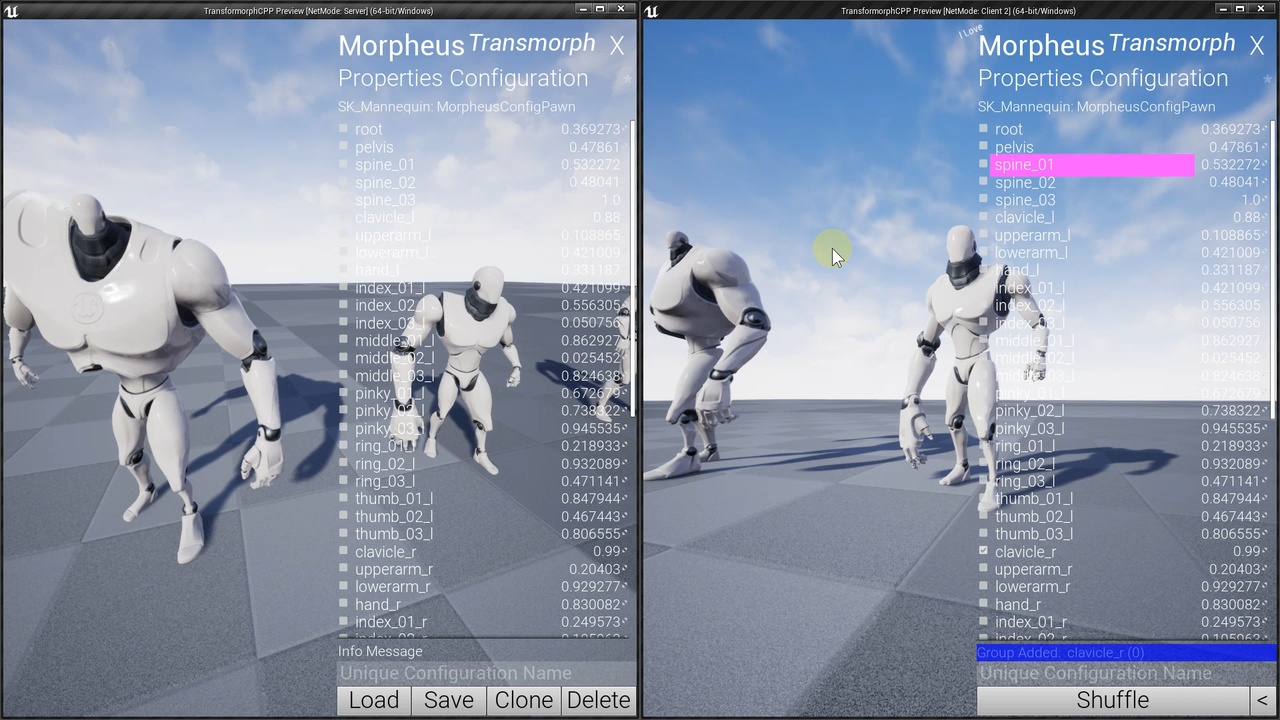 Media 1 for listing Transformorph Multiplayer Skeletal Mesh Customization