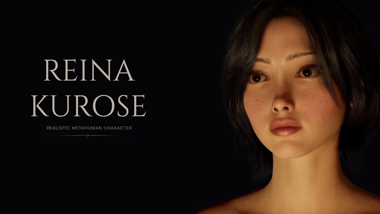 Media 1 for listing Reina Kurose – Realistic MetaHuman Character