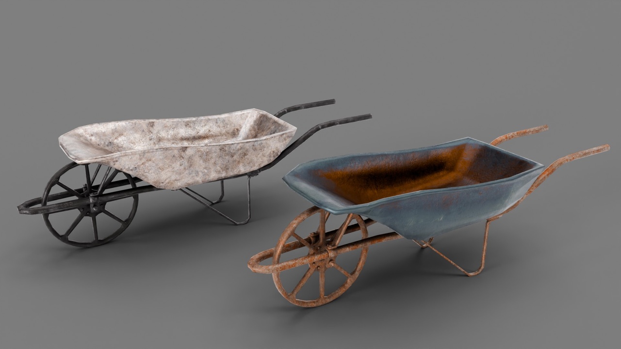 Media 1 for listing Stylized Retro Wheelbarrow Kit