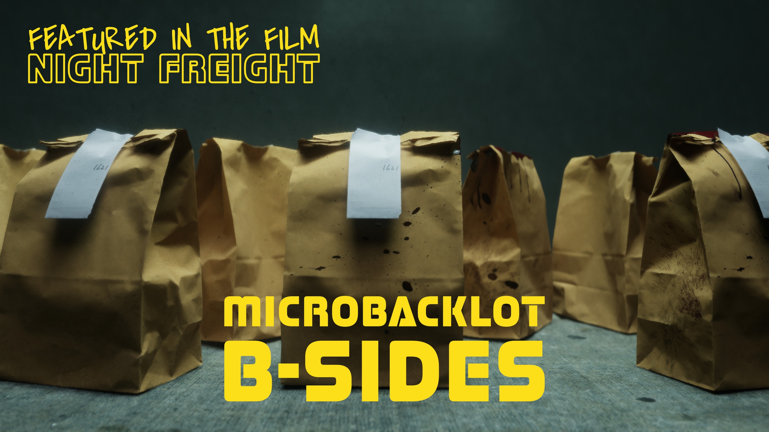 Media 1 for listing MICROBACKLOT | B-SIDES // Large Food Delivery Bag w/ Removable Takeout Receipt