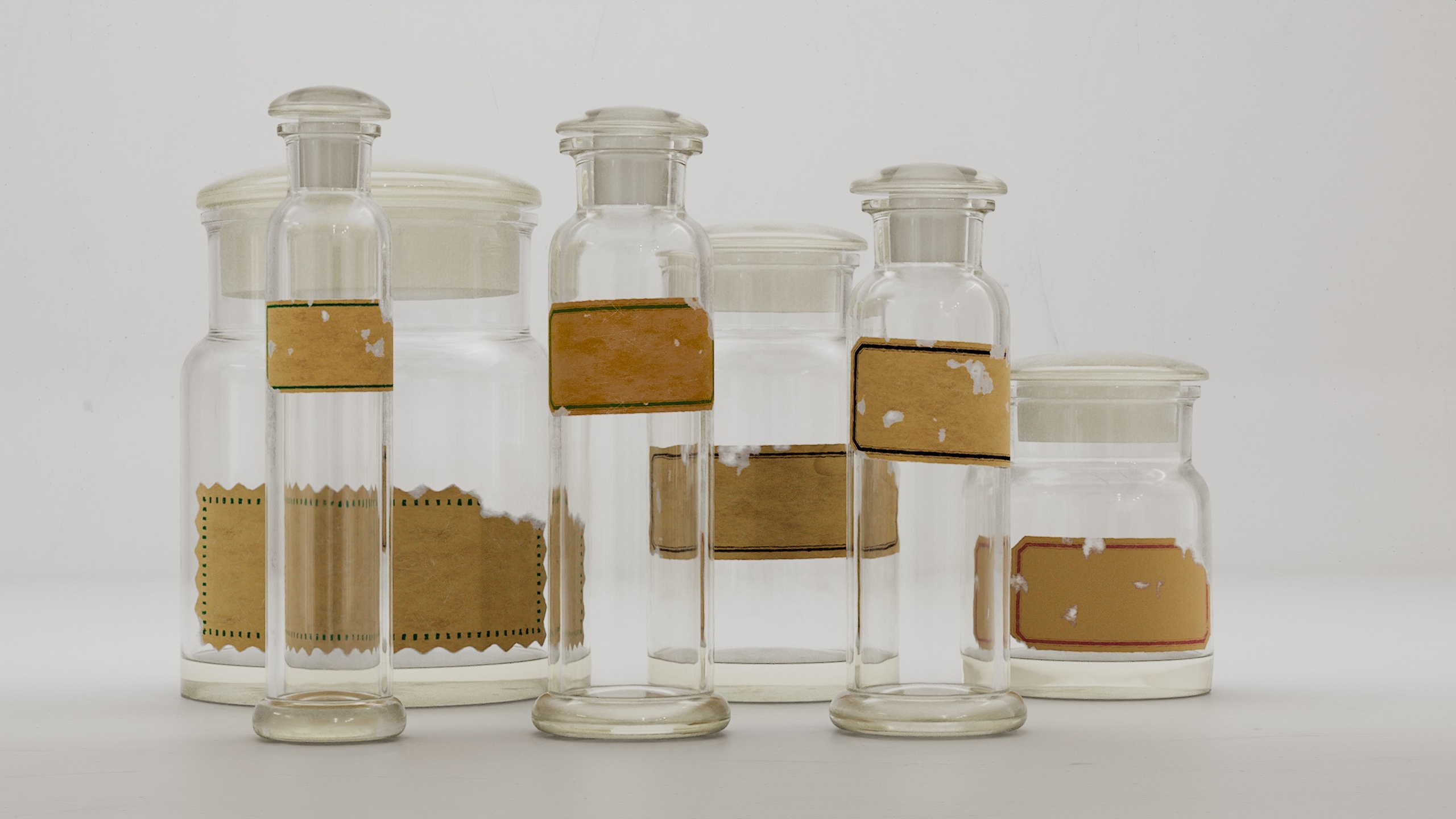 Media 1 for listing Alchemical bottles set 3D model
