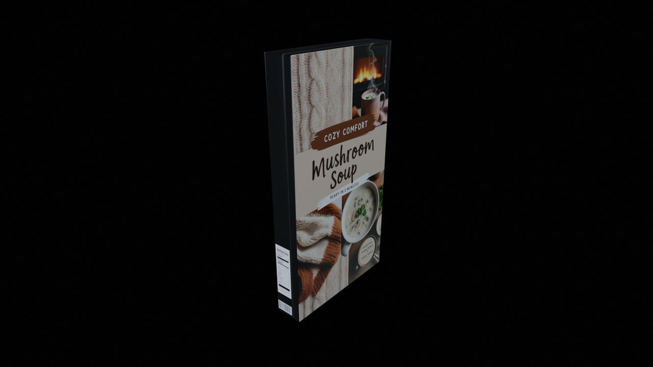 Media 1 for listing Instant soup-Minestrone Instant Soup-GAME READY PBR Low-poly 3D model