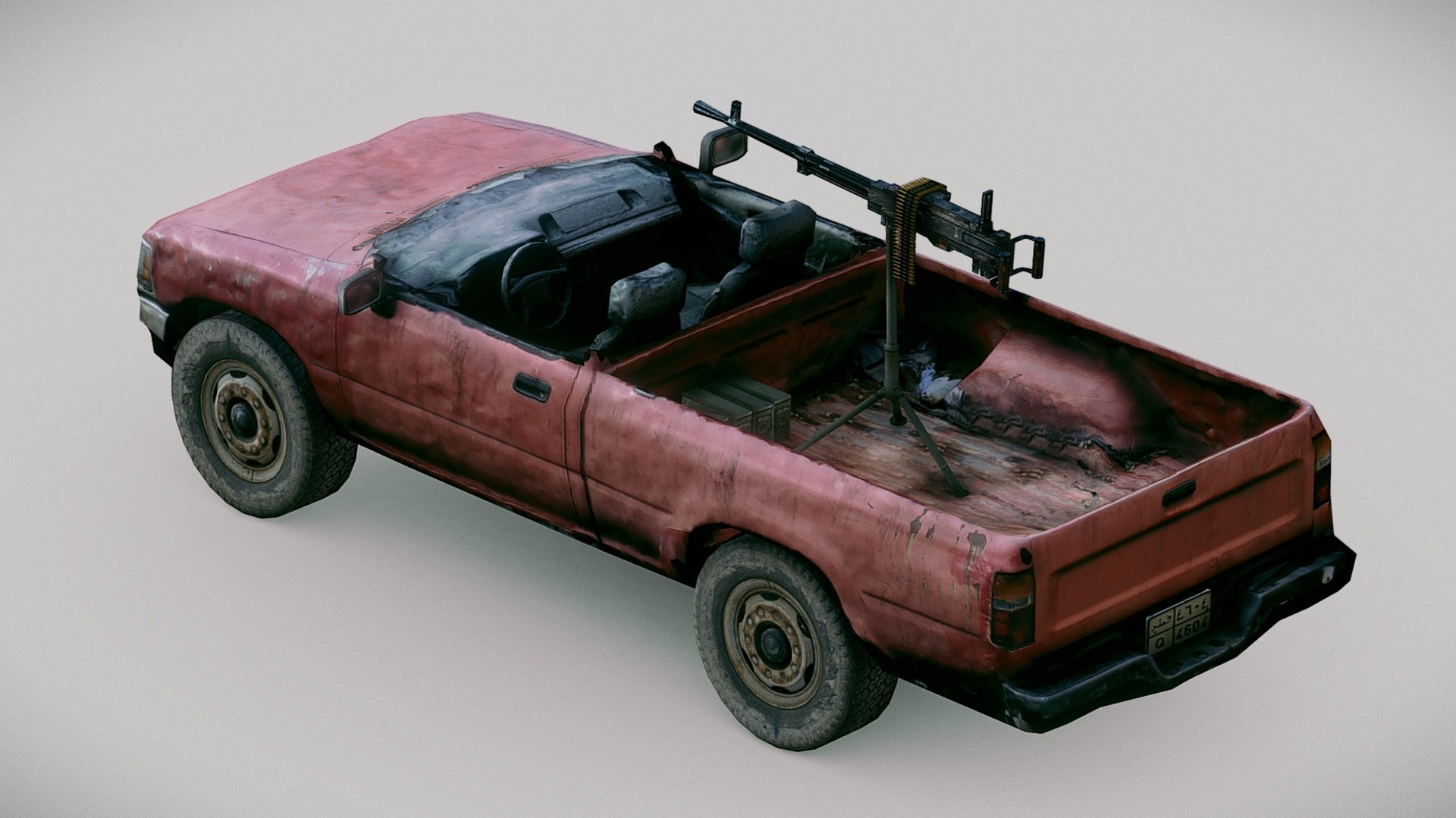 Media 1 for listing Improvised Fighting Vehicle - Low-Poly Military Technical Truck