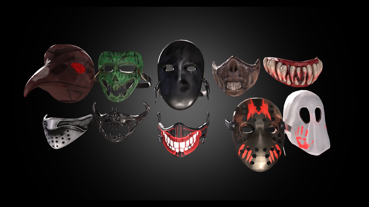 Media 1 for listing Horror Mask Pack