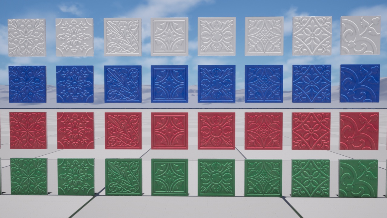 Media 1 for listing Decorative colored tile