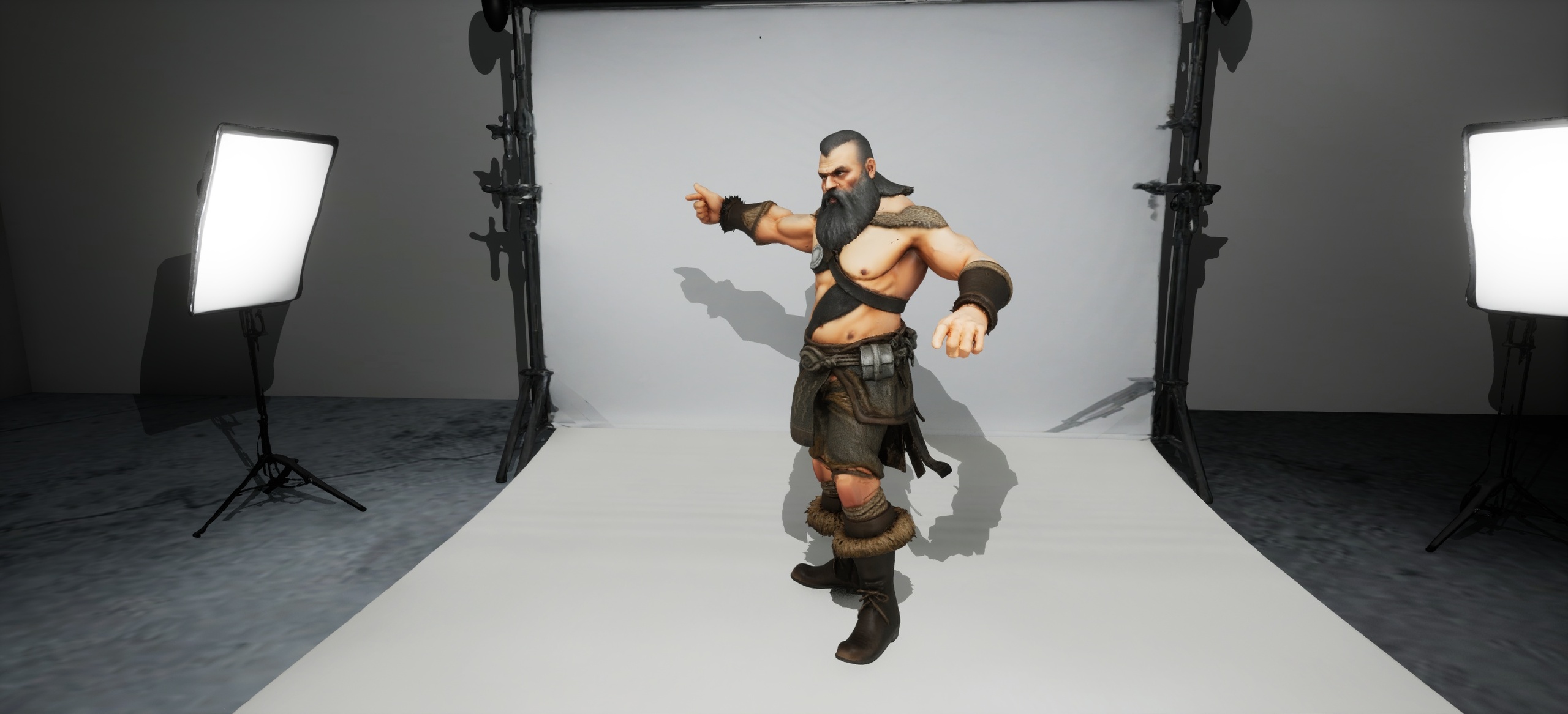 Media 1 for listing The Pointing Barbarian Character - Prop