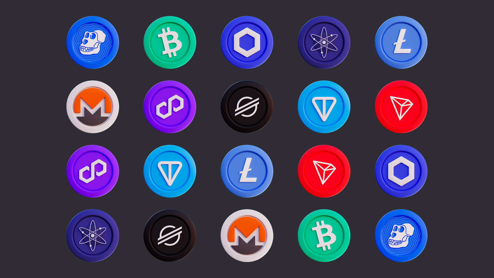 Cryptocurrency Coin Pack 2 | Fab