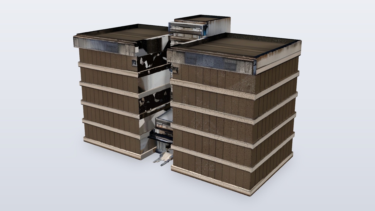 Media 1 for listing Office Twin Wing Block - Brutalist Style