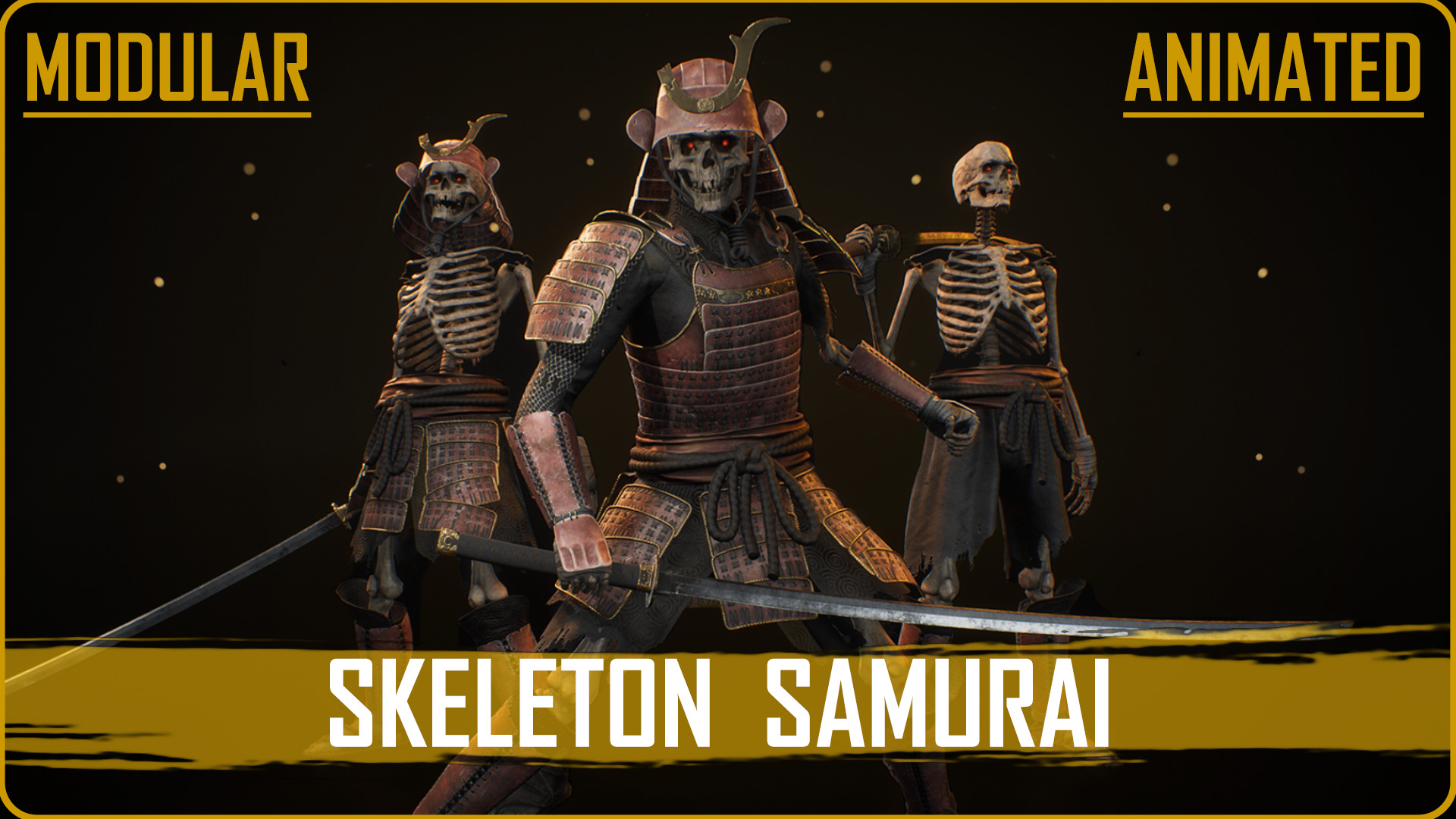 Scp Samurai Modular Skeleton Samurai | Fab