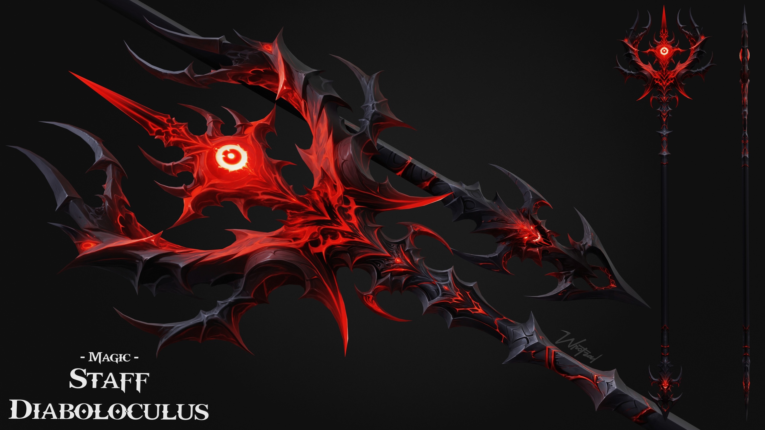 Media 1 for listing Staff Diaboloculus [Stylized Fantasy]