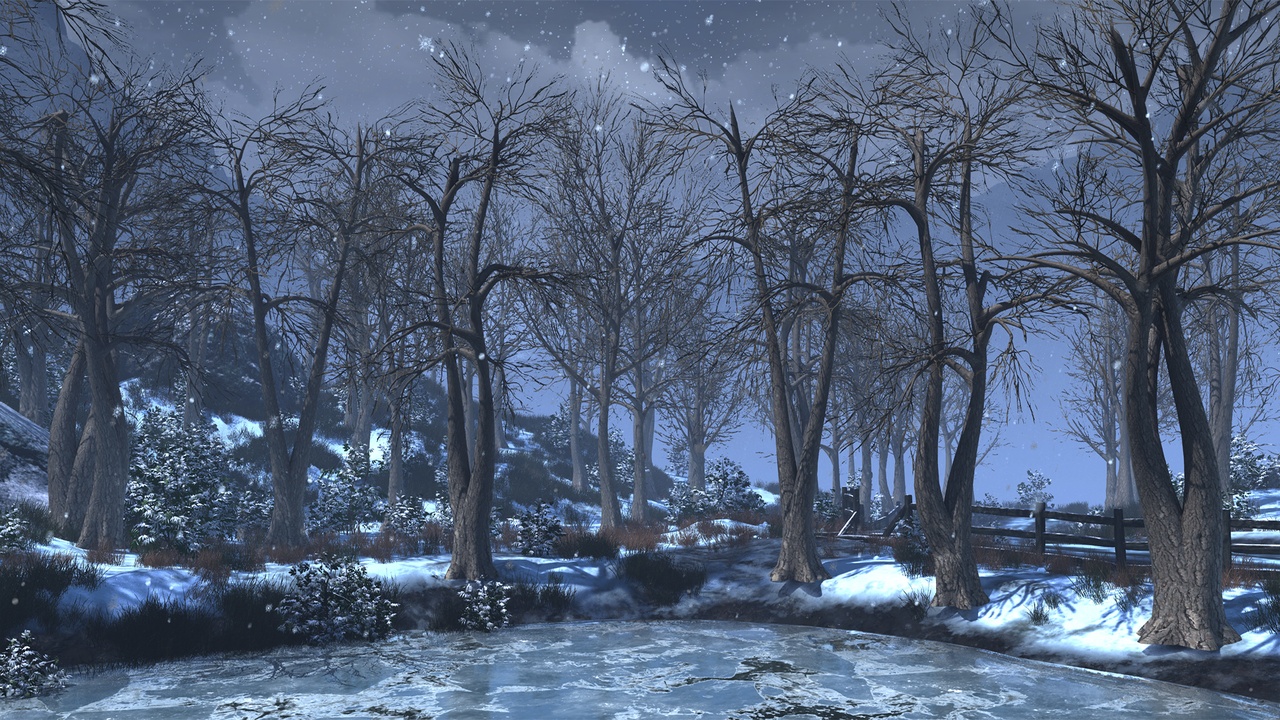 Media 1 for listing Realistic Mid Poly Winter Tree Pack 25P