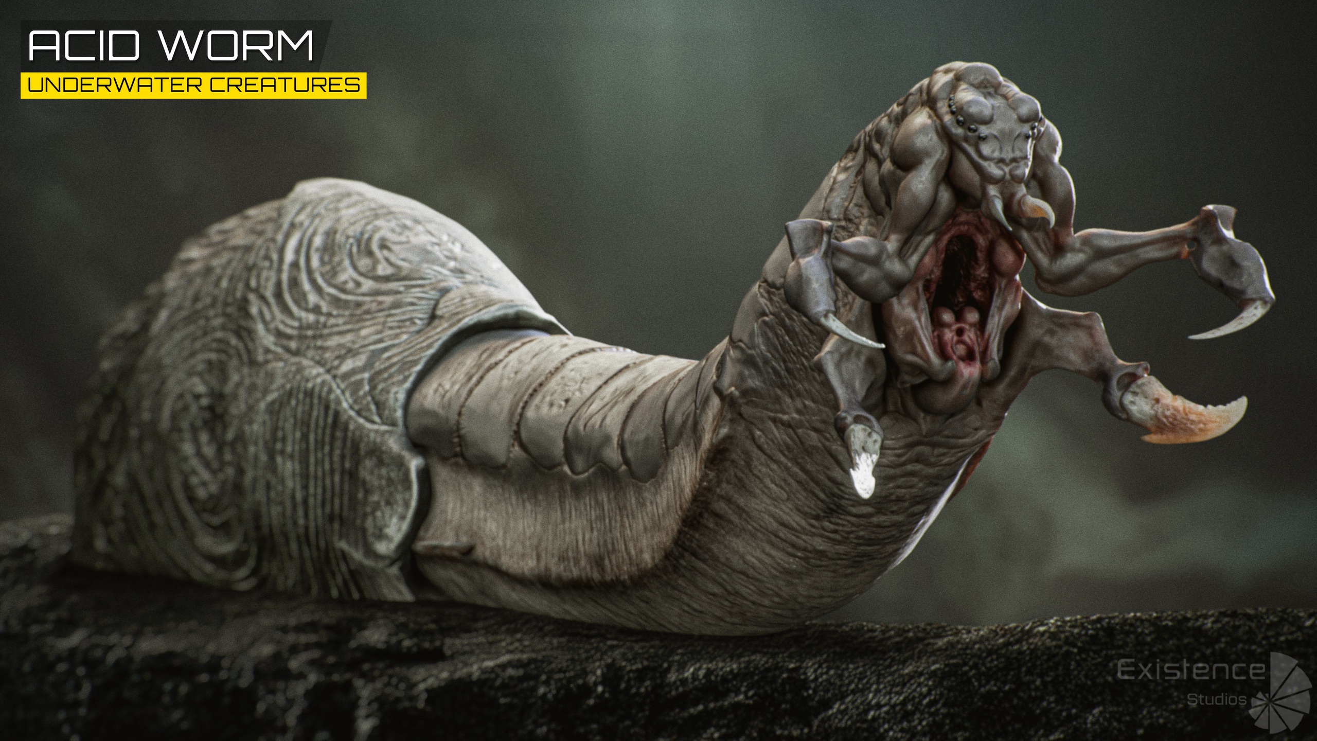 Media 1 for listing Abyssal Acid Worm - Shell Creature - #79