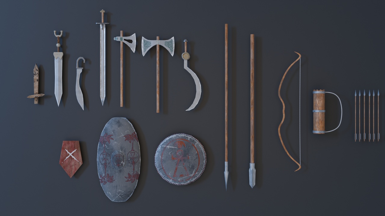 Media 1 for listing Medieval Weapons Pack
