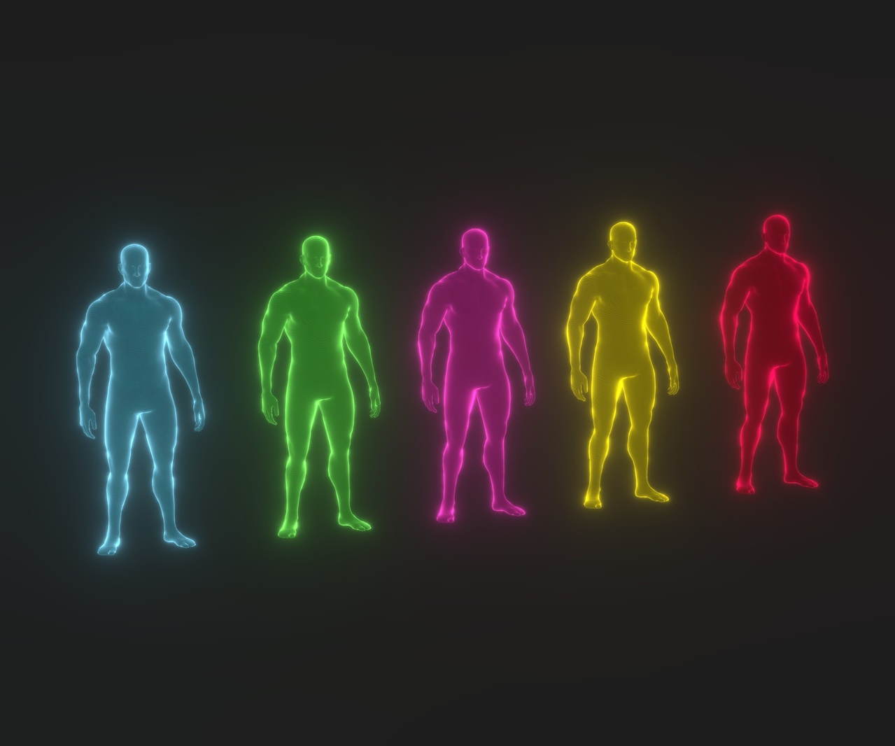 Medium 1 für Eintrag Animated Human Hologram Male 3D Model 28 Animations