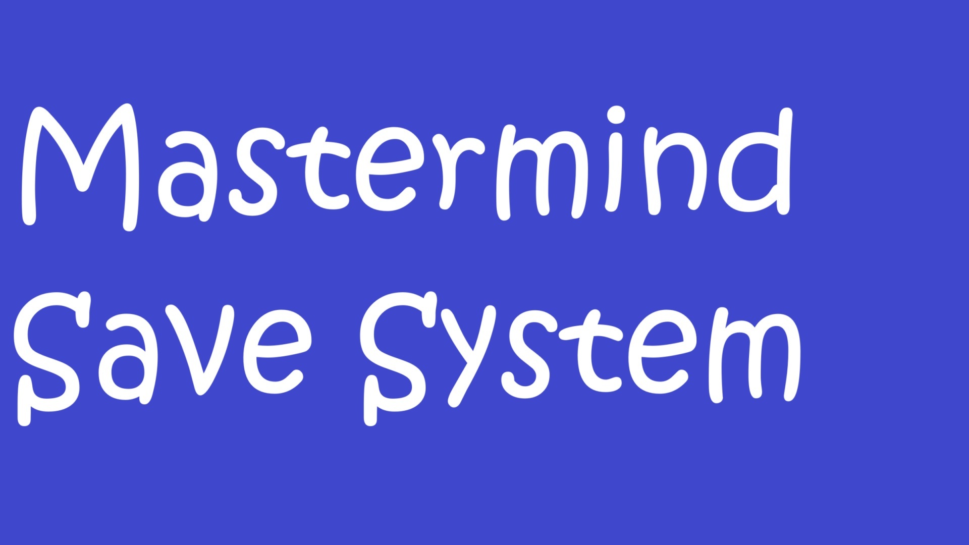 Mastermind Save System | Fab