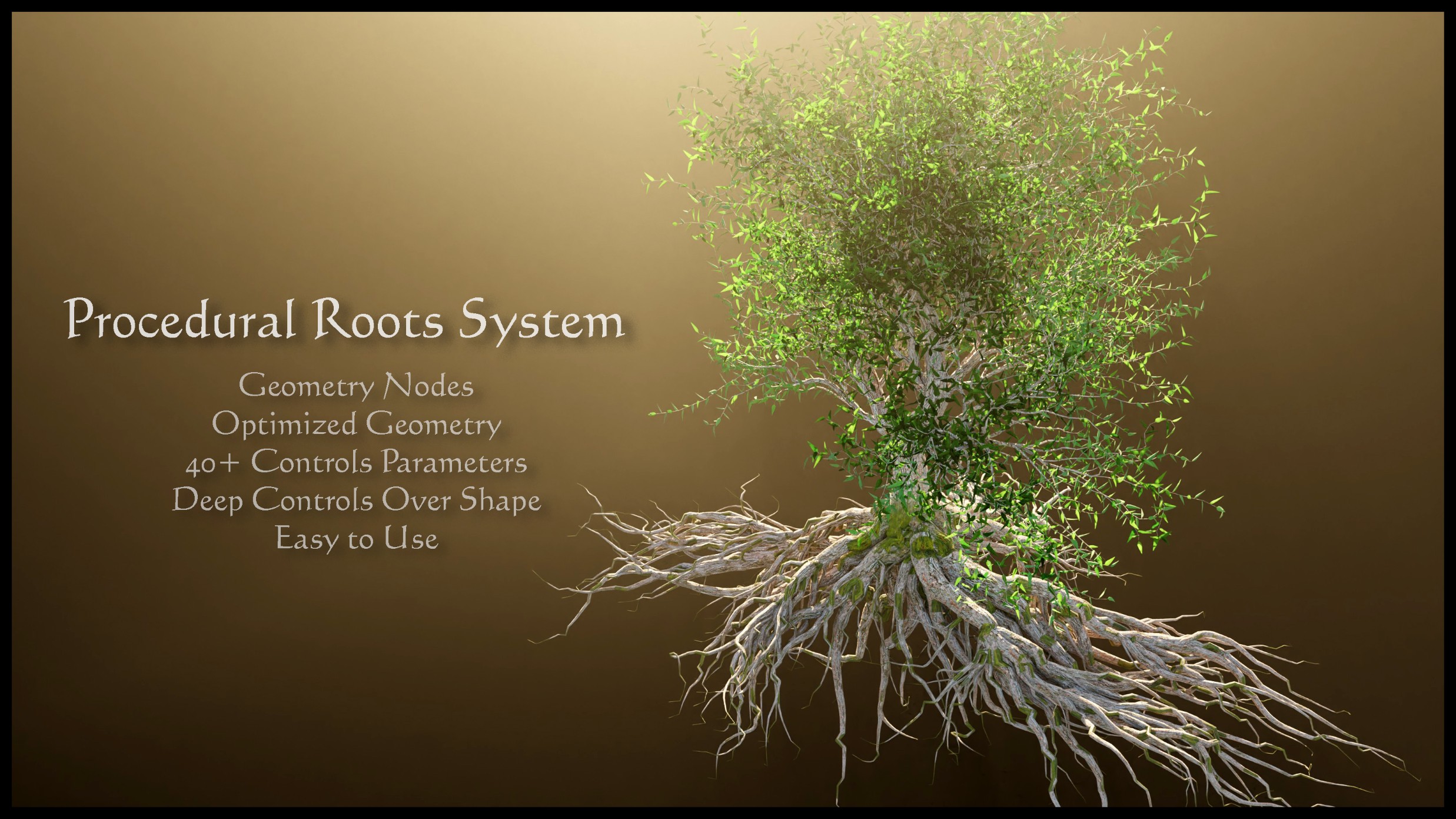 Ghost Roots Process Procedural Roots Generator V3 | Fab