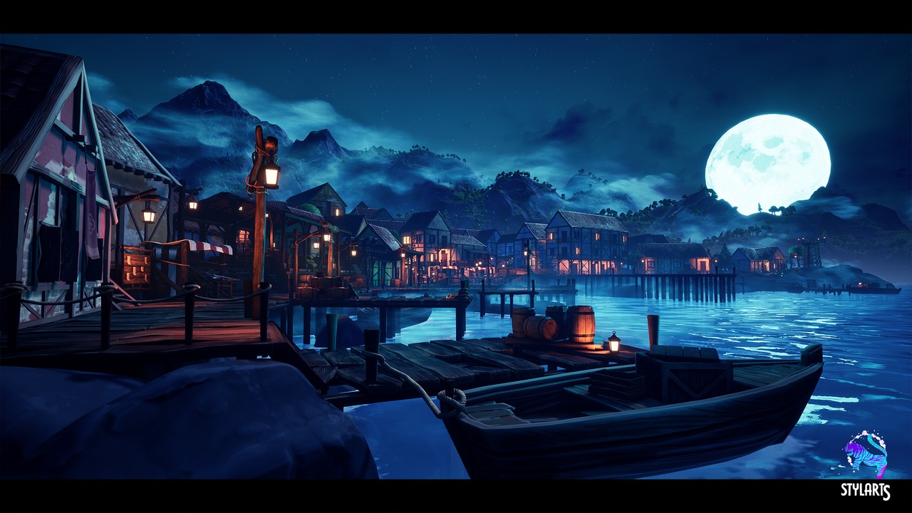 Media 1 for listing Modular Stylized Village ( Modular Stylized Stylised Village Land Village 3D )