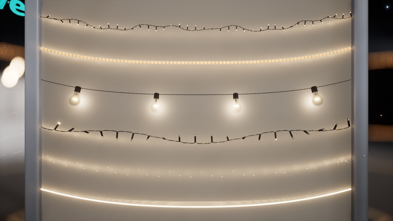 Media 1 for listing String Lights / Christmas Lights - Spline Blueprints